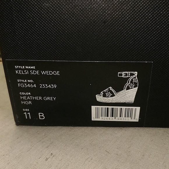 COACH Wedge Suede Sandals - Picture 8 of 8